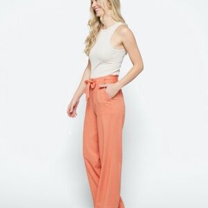 Pull on wide leg pant